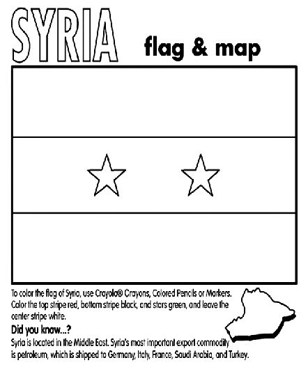 Syria on crayola flag coloring pages syria flag syria