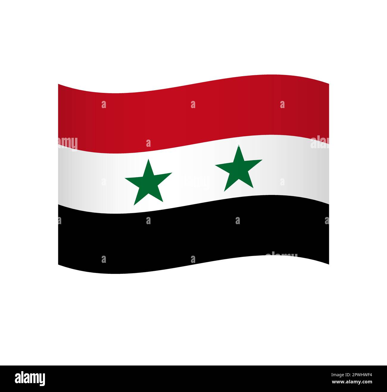 Syria flag flying stock vector images