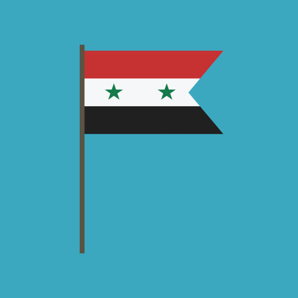 Cartoon of a syria flag stock photos pictures royalty