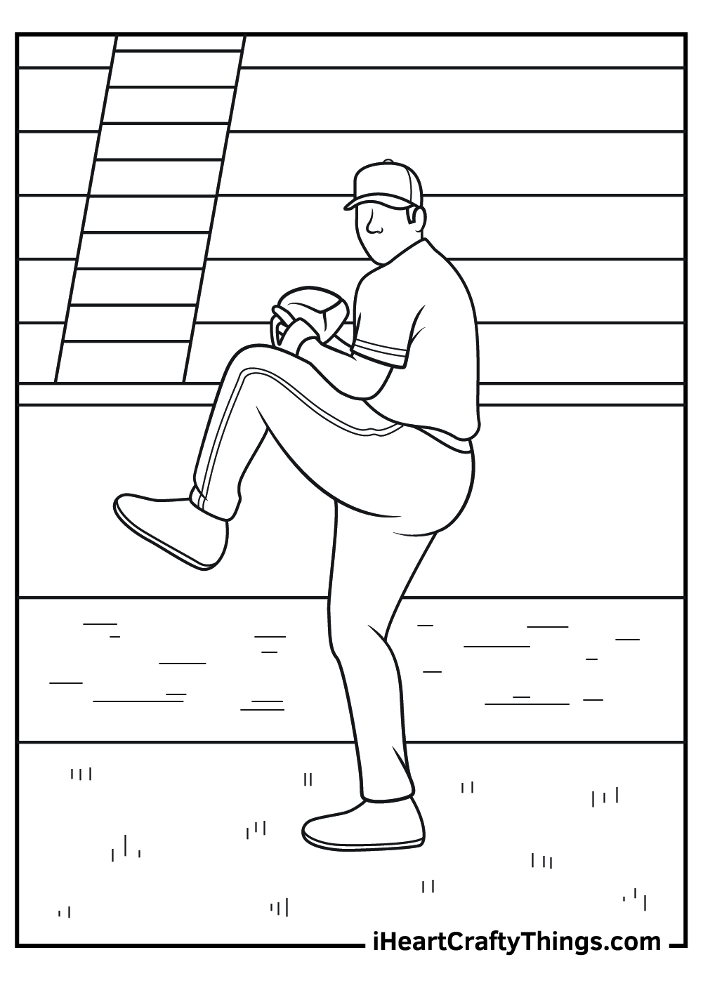 Baseball coloring pages free printables