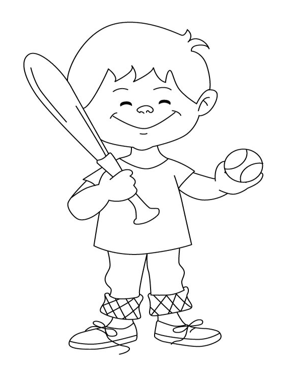 Coloring pages free printable baseball coloring pages