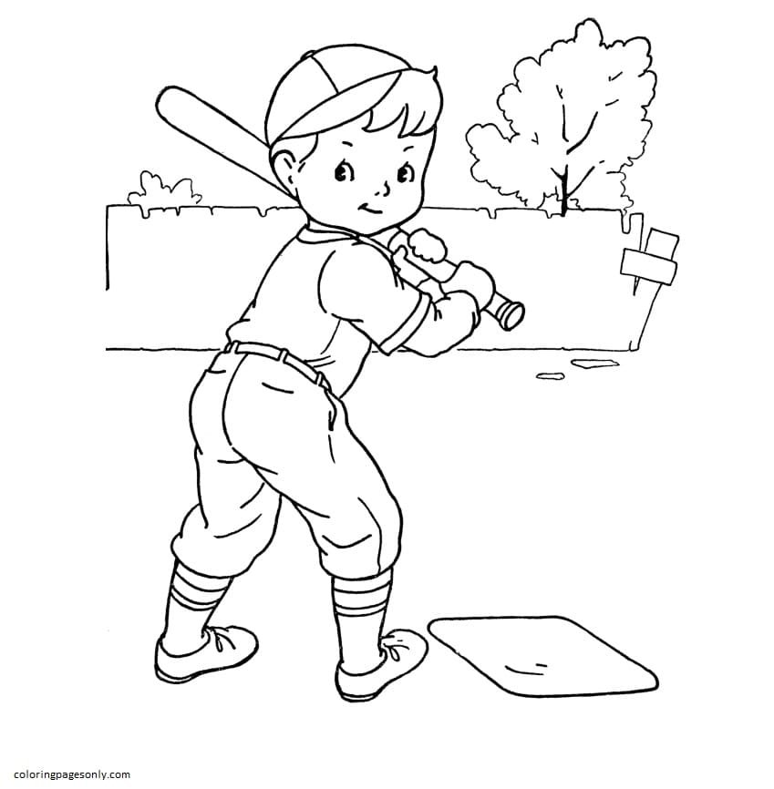 Baseball coloring pages printable for free download