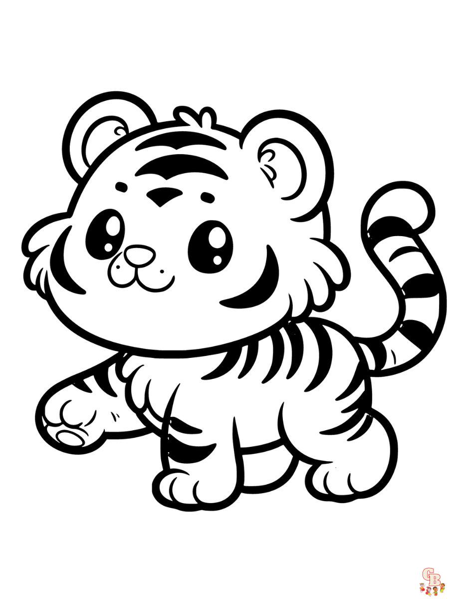 Tiger coloring pages