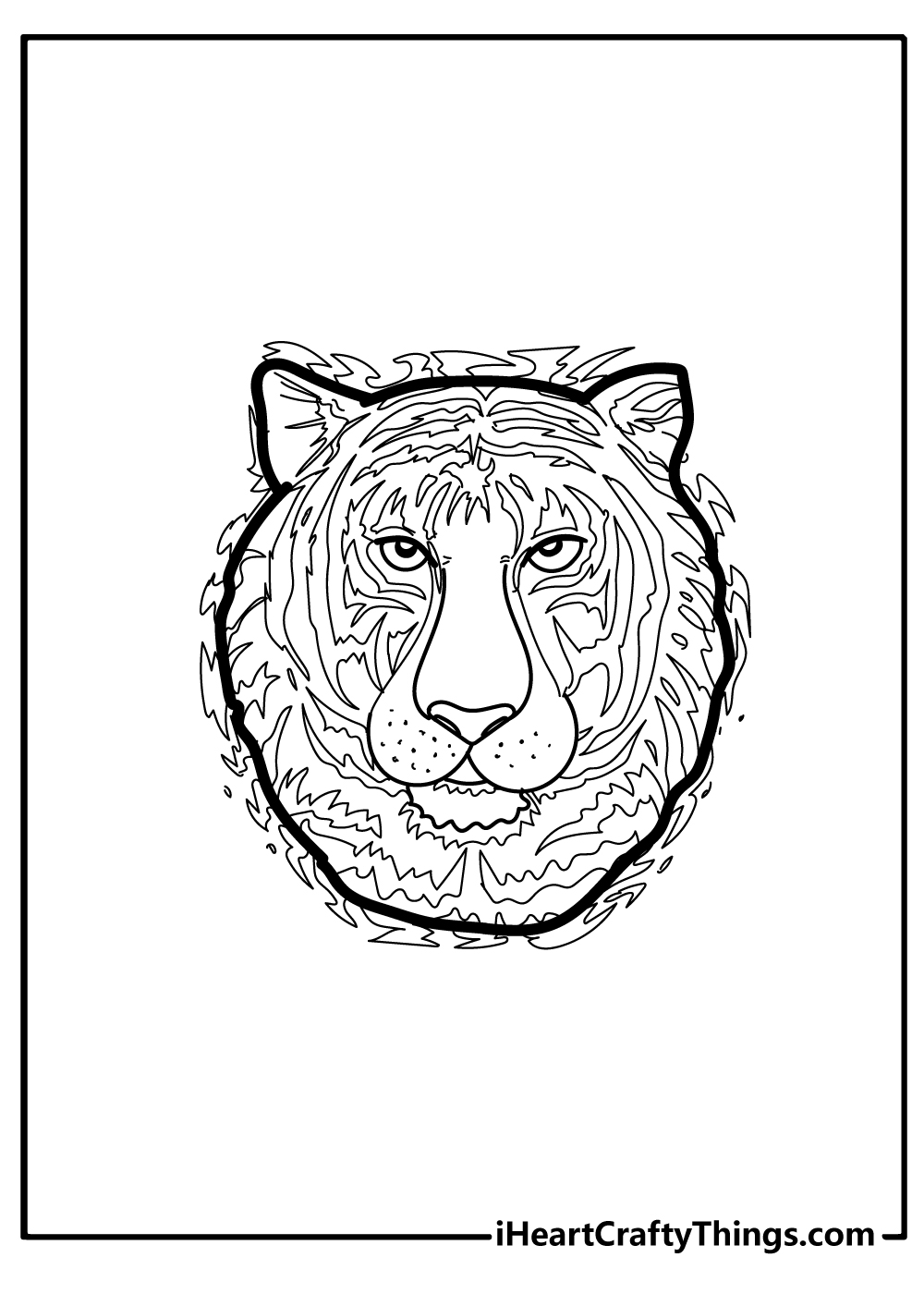 Printable tiger coloring pages free printables