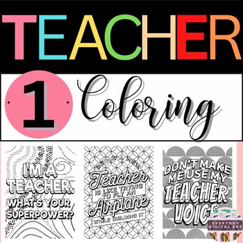 Teacher coloring pages for adults