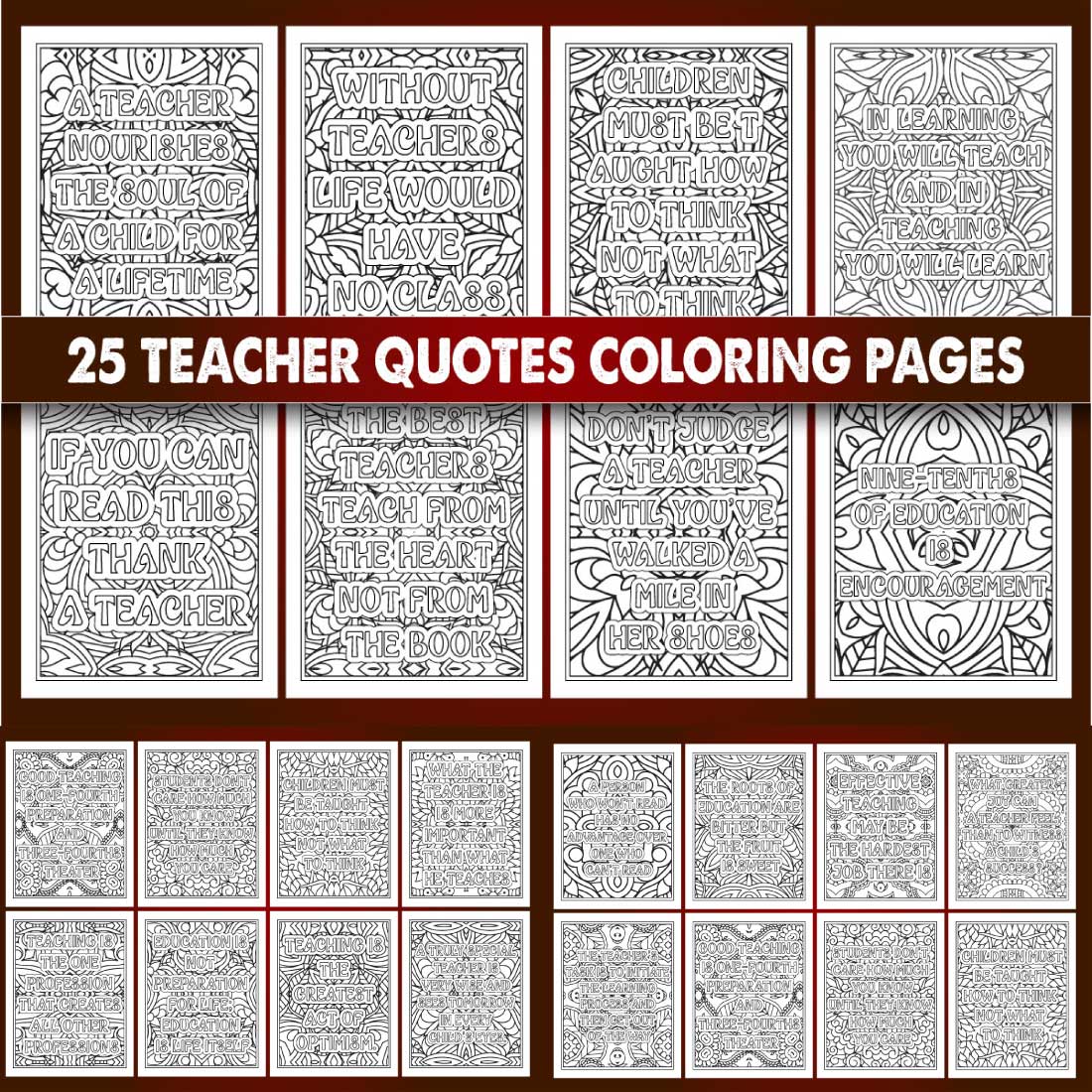 Teachers quotes coloring page