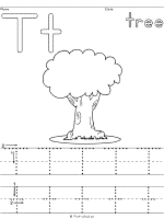 Trees coloring pages and printable activities
