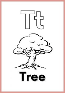 Free letter t pictures worksheets printable pdf