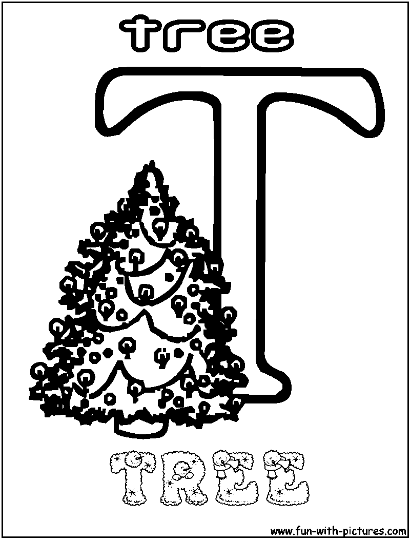 Xmasalphabets coloring pages