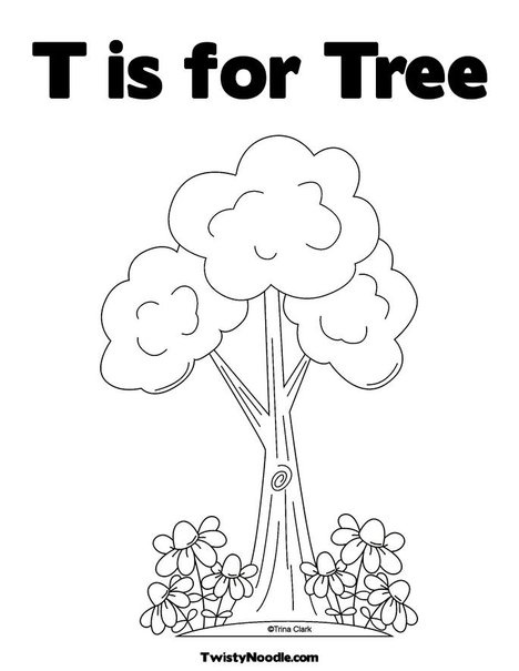 Discover the beauty of nature with a tree coloring page