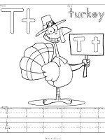 Turkey coloring pages and printable activities