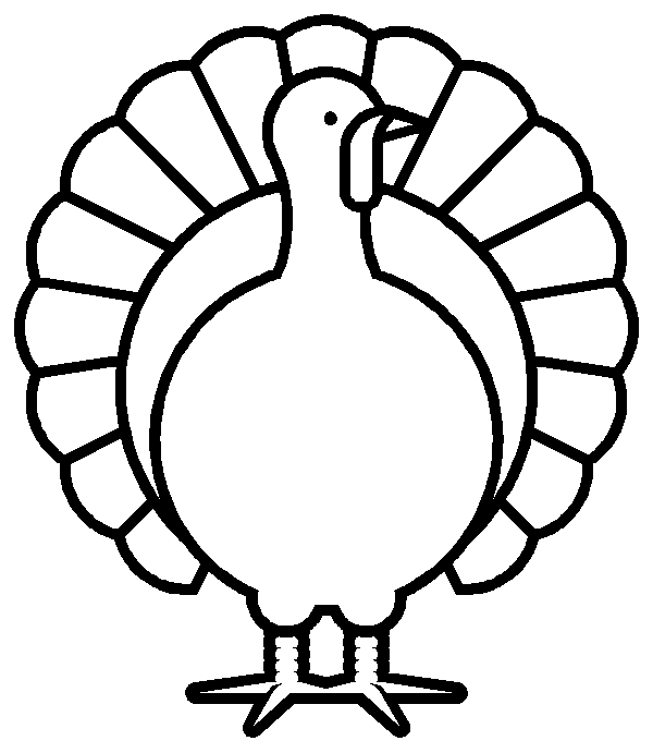 Turkey coloring page