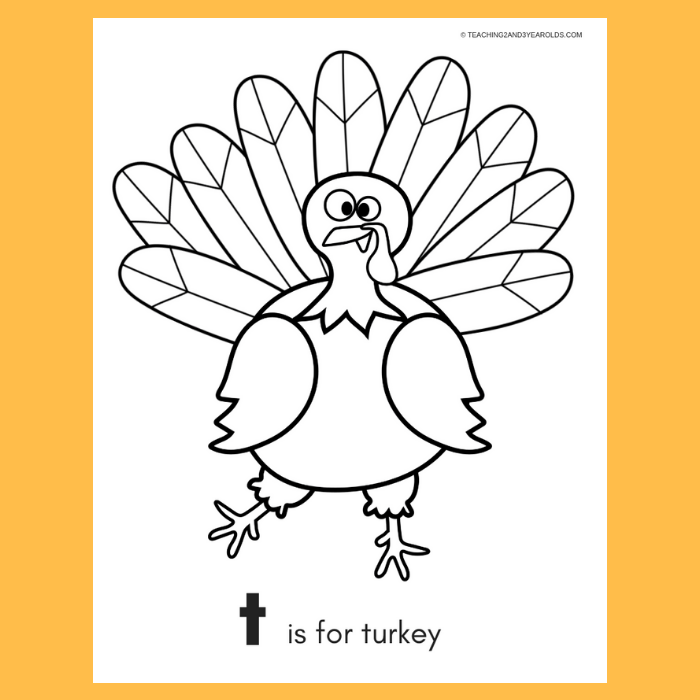 Free thanksgiving color sheet printable