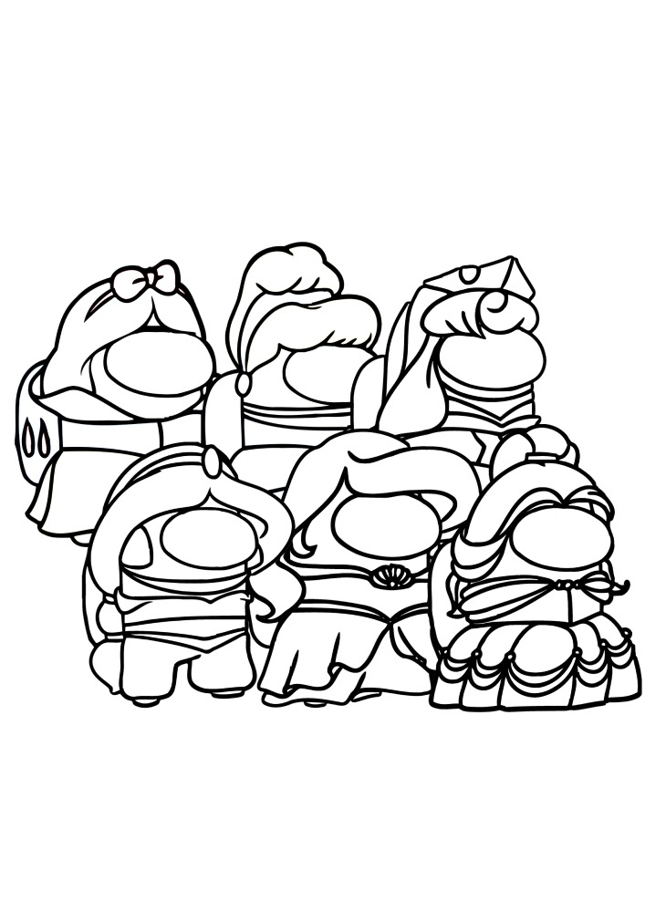 Among us coloring pages