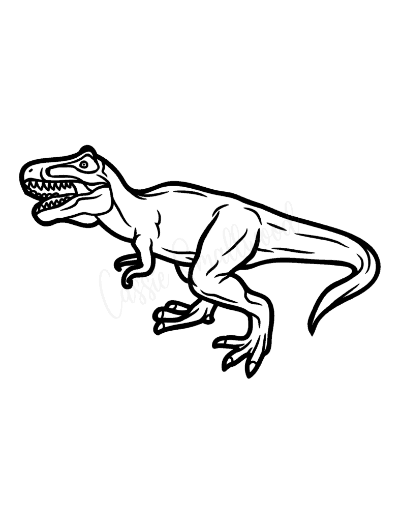 Awesome t rex coloring pages