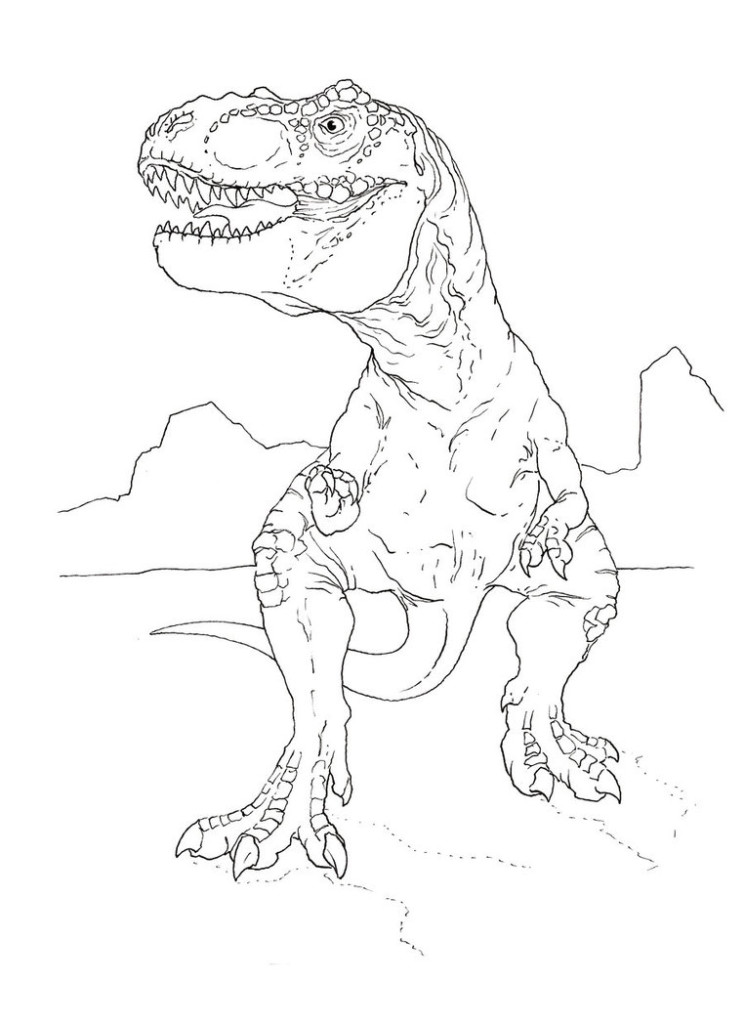 Trex coloring pages