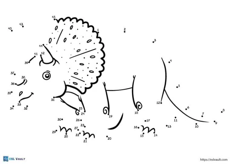 Free printable dinosaur dot to dot pages