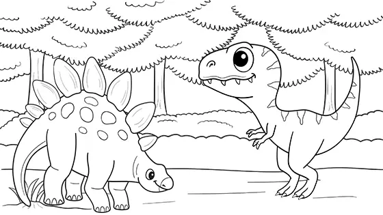 Tyrannosaurus coloring pages for kids free pdfs