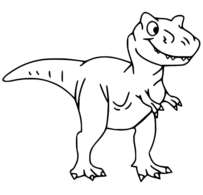 Tyrannosaurus rex coloring pages printable for free download
