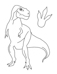 Free t rex coloring pages