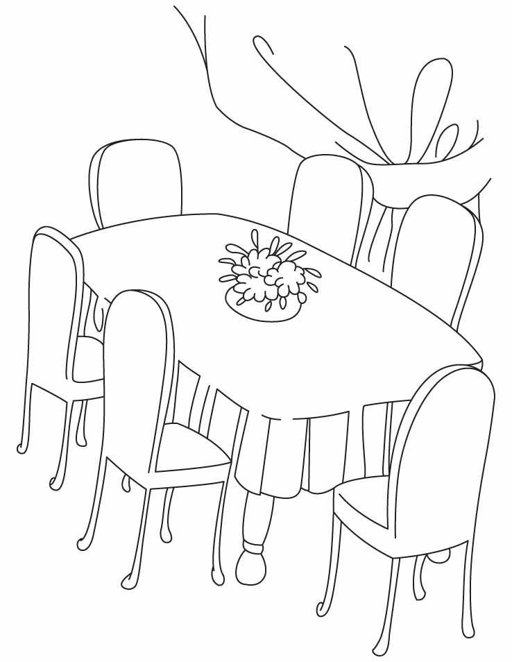 Six chair dinning table coloring pages download free six chair dinning table coloring pages for kids best coloring pages