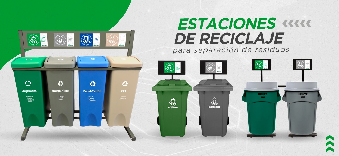 Estaciones de reciclaje zuma contenedores