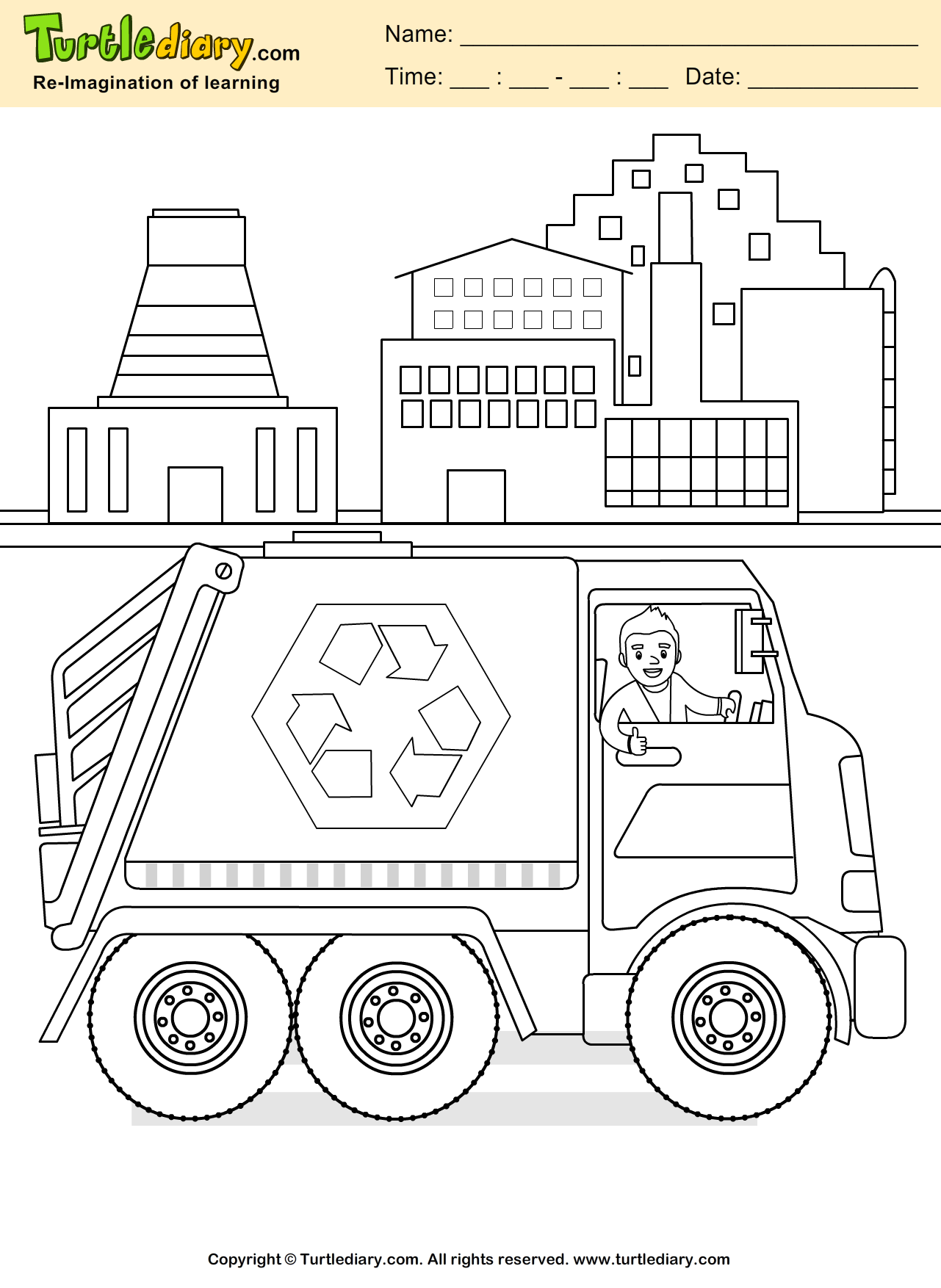 Recycling coloring page coloring sheet coloring pages coloring sheets for kids coloring sheets