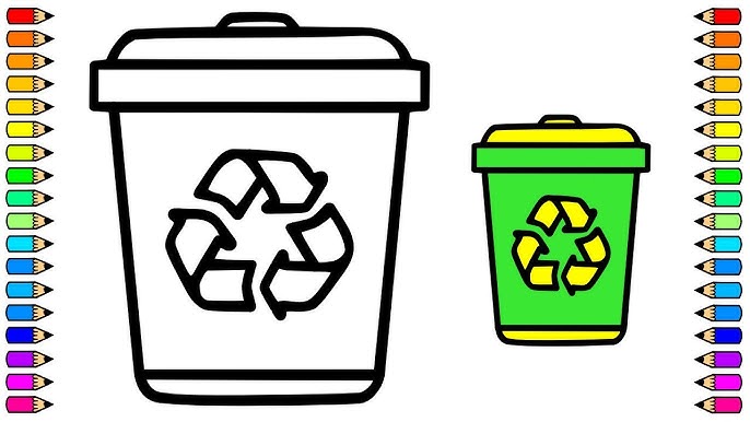 Dibujo de reciclaje para niãos ðâ coo dibujar