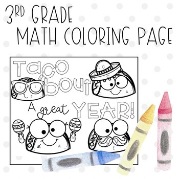 Taco coloring page tpt