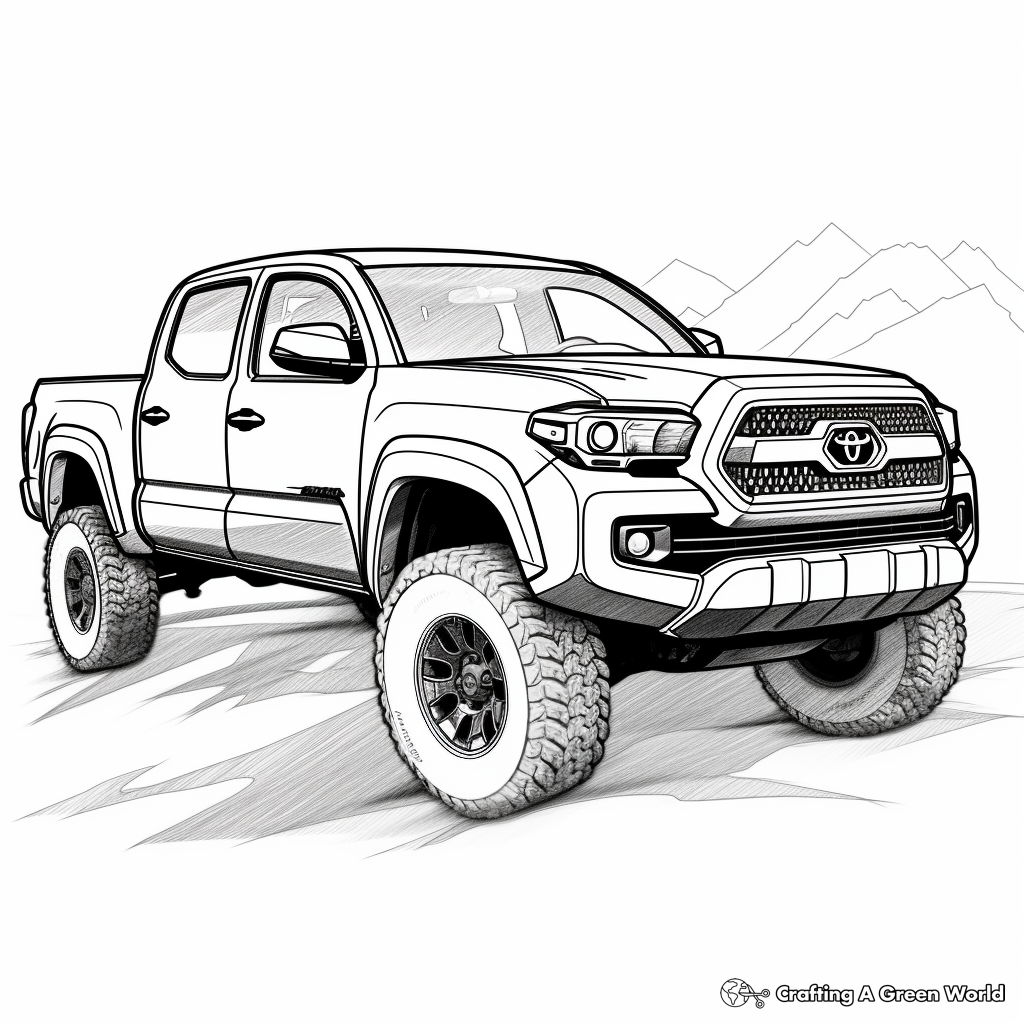 Pickup truck coloring pages