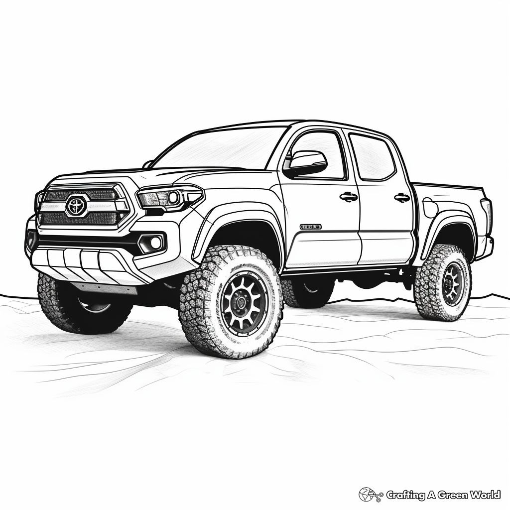 Pickup truck coloring pages