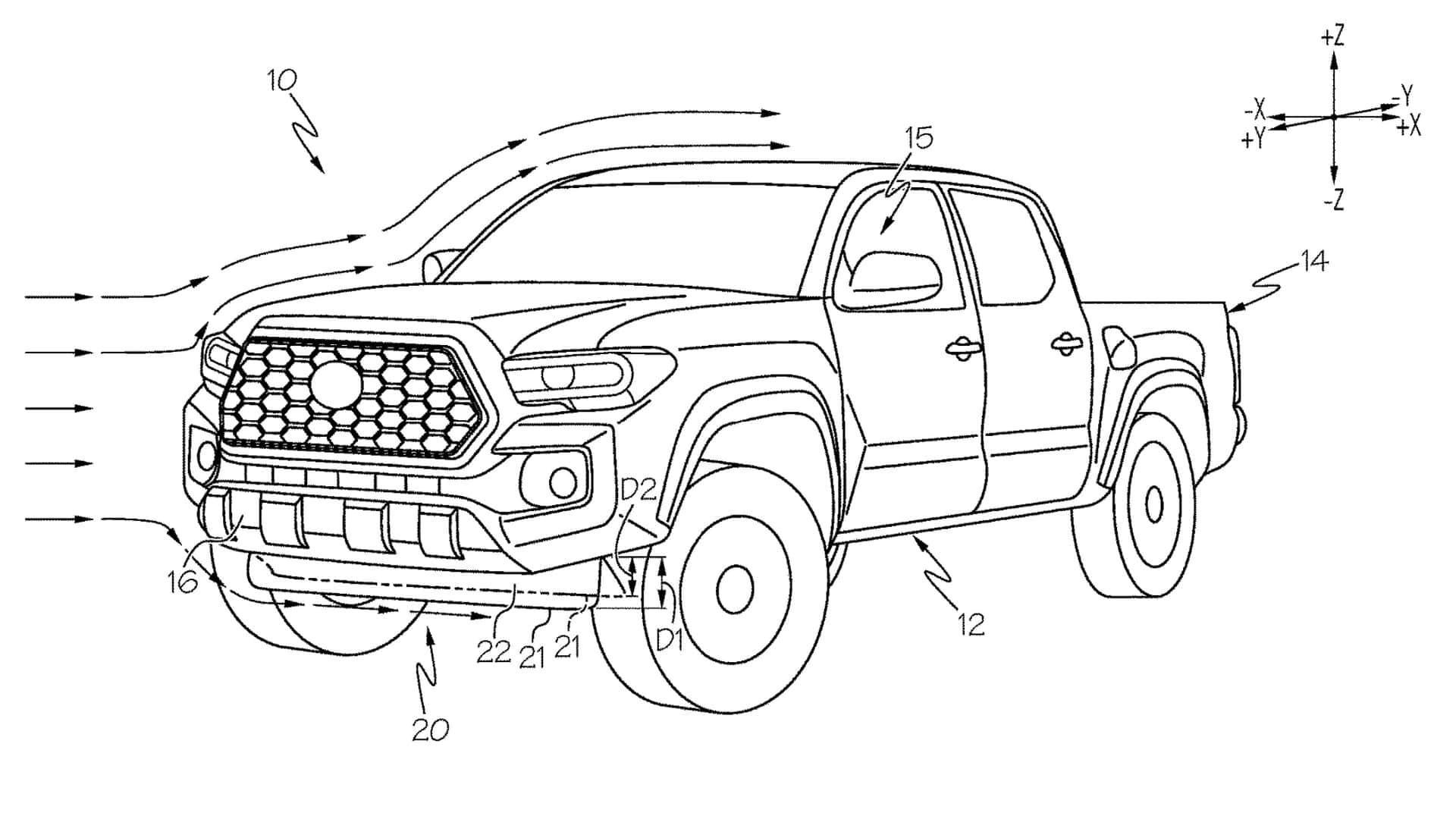 Toyota patents active aero tech to service trucks easier th gen taa forum