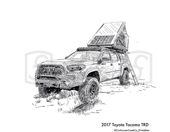 Toyota taa trd with roof top tent gifts for him fathers day gift boyfriend gift man cave sign garage sign garage decor