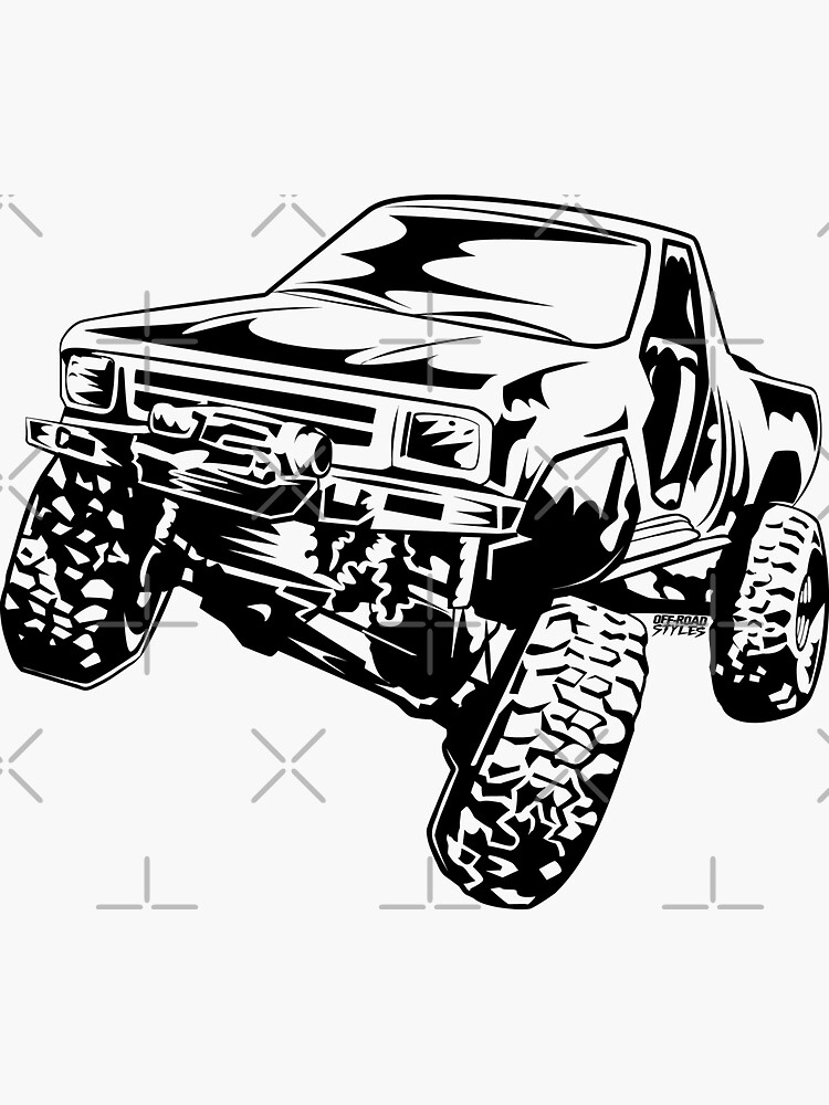 Truck rock crawler taa sticker for sale by offroadstyles