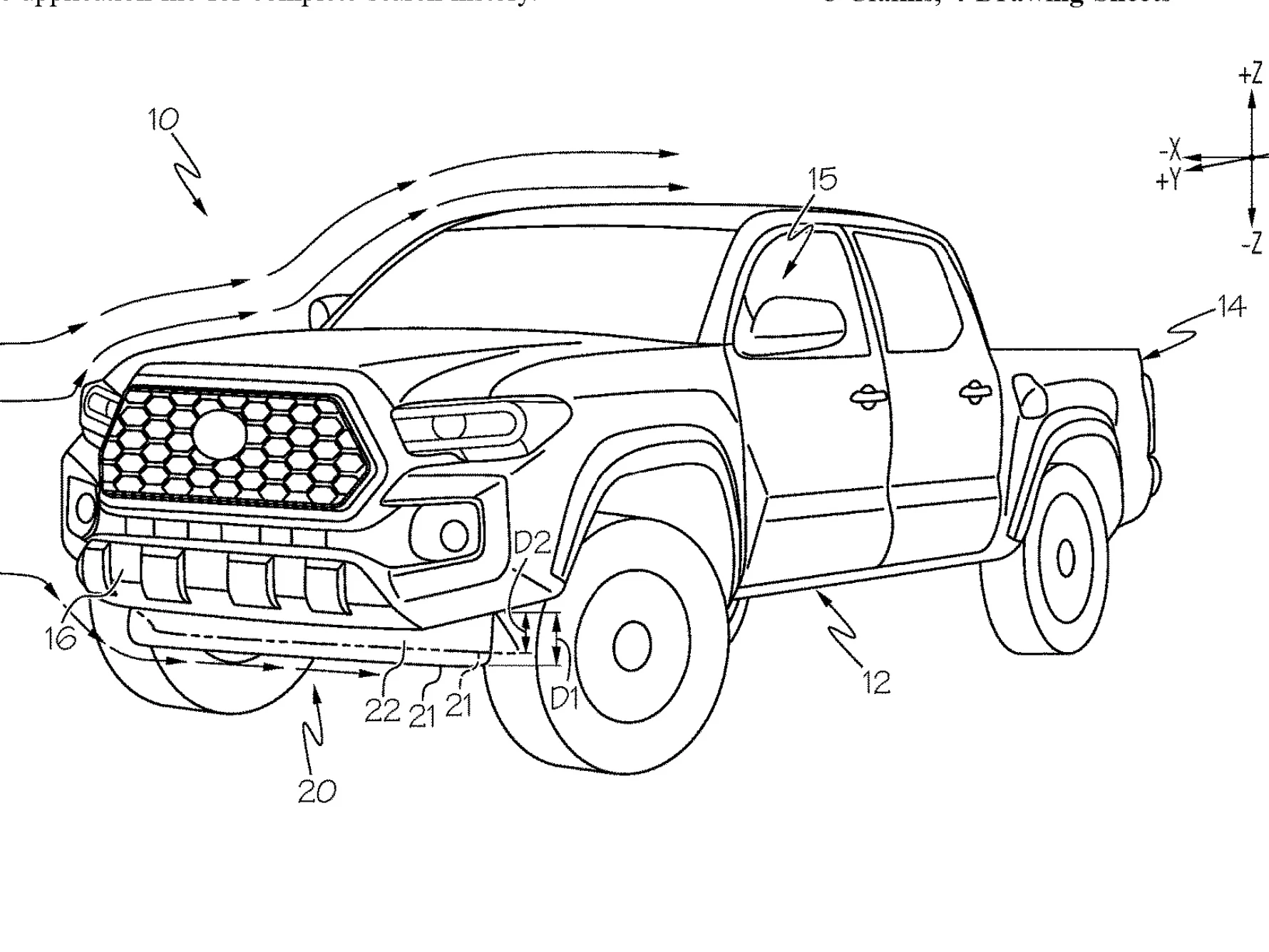 Toyota patents active aero tech that makes it easier to service trucks