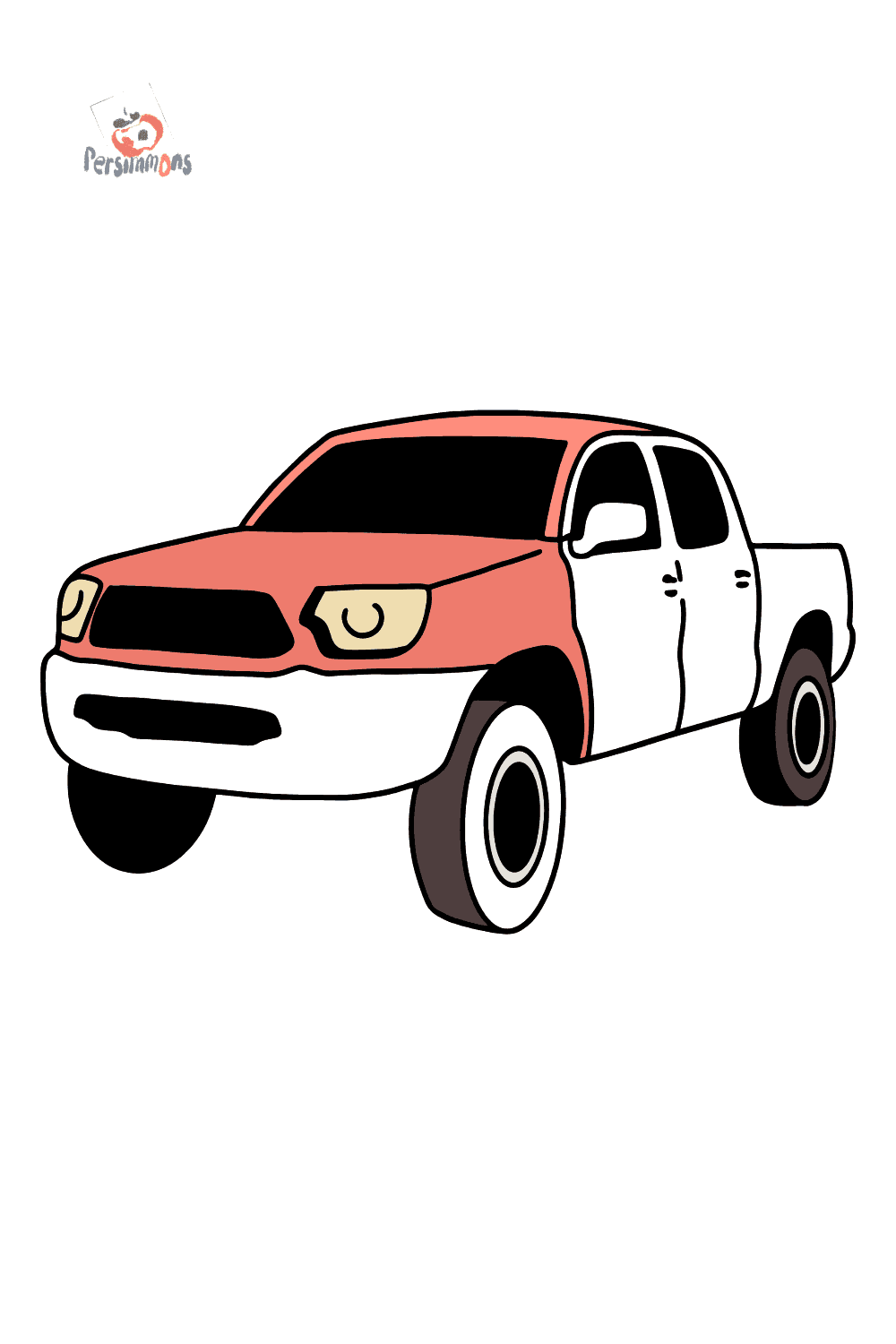 Toyota taa pickup truck coloring page