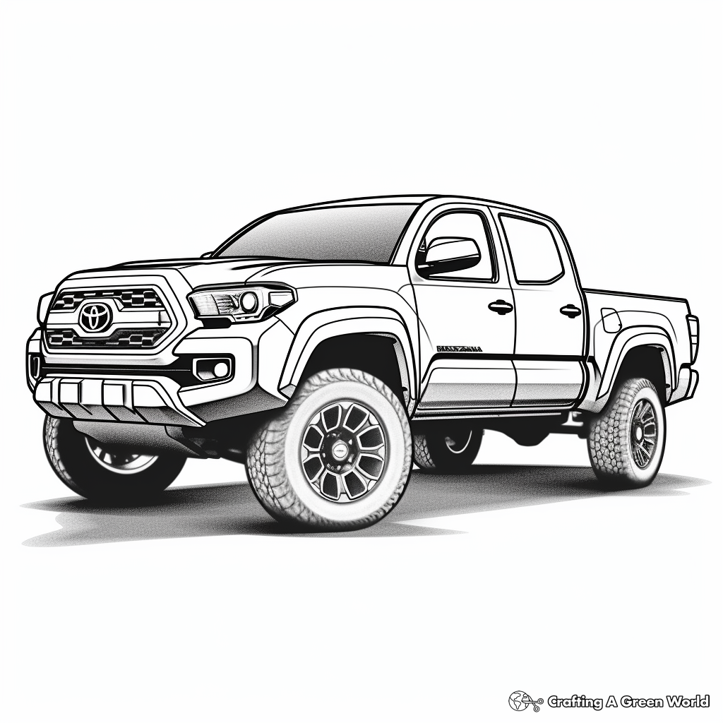 Pickup truck coloring pages