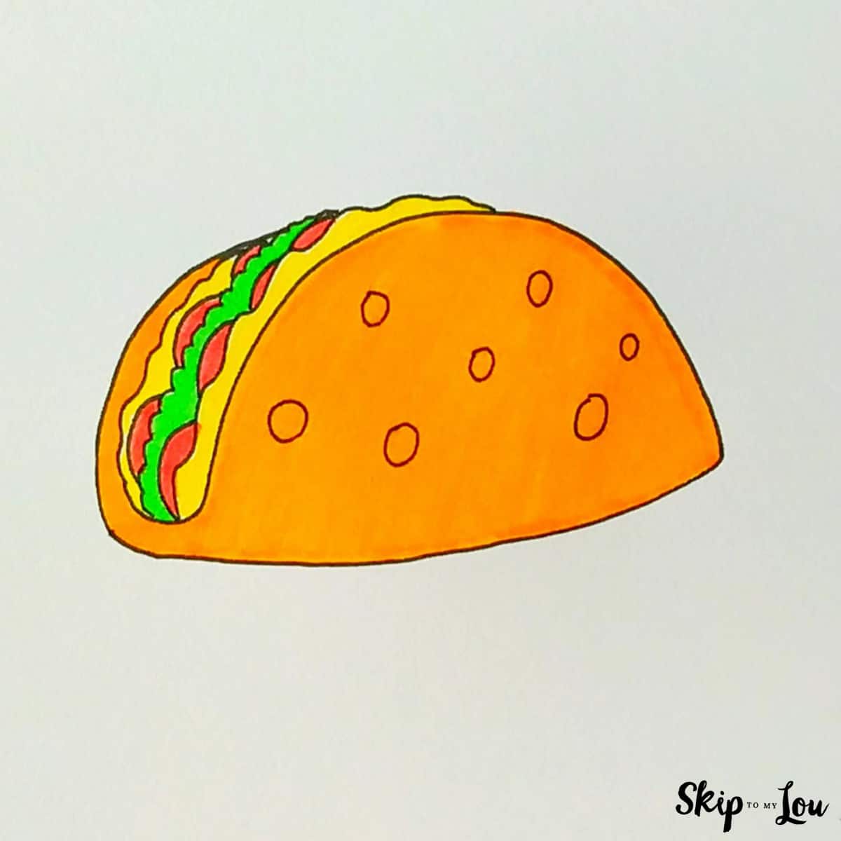 Taco drawing skip to my lou