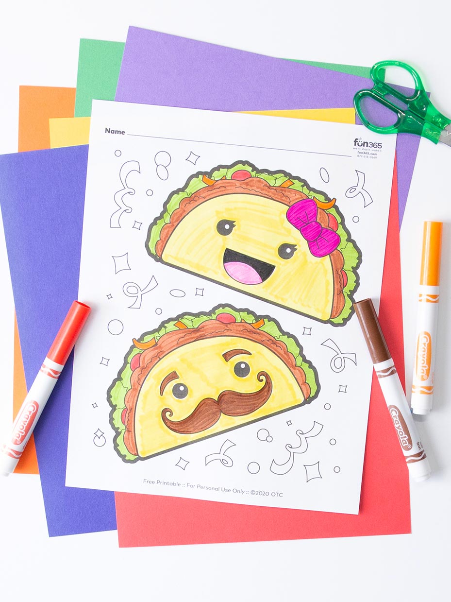 Free cinco de mayo coloring pages