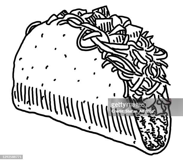 Taco drawing stock photos high