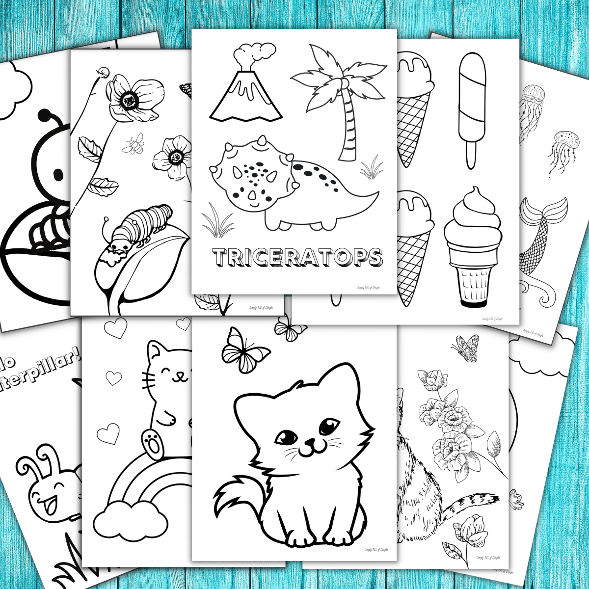 Cute coloring pages for kids free printables