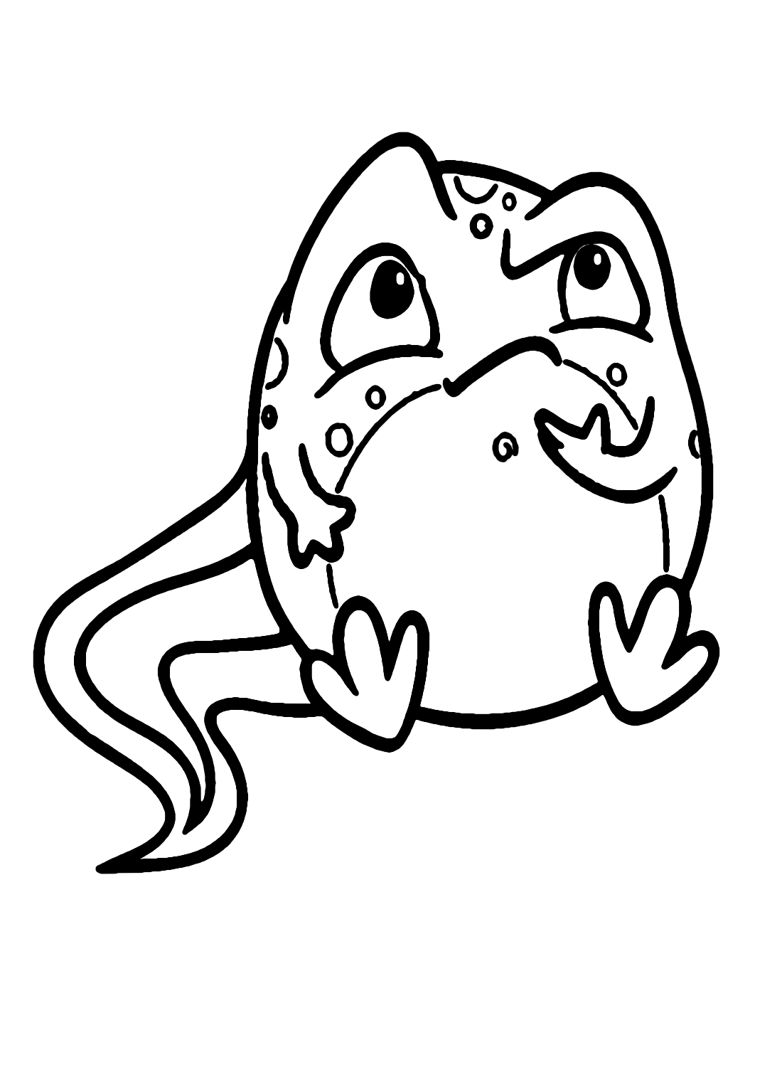 Tadpole coloring pages printable for free download