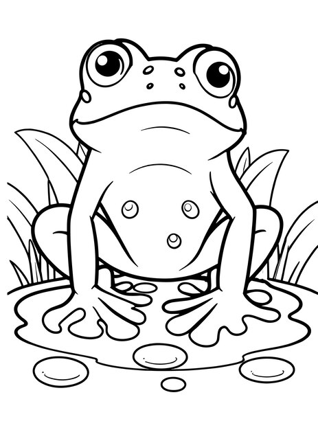 Page tadpole coloring images