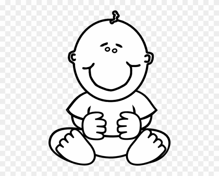 Free baby clipart black and white ba boy clip art at clker