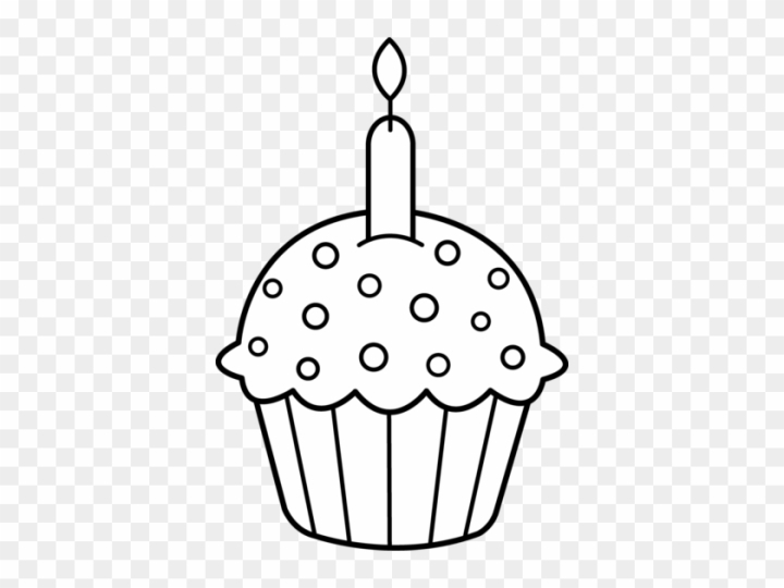 Free birthday black and white image of birthday clipart