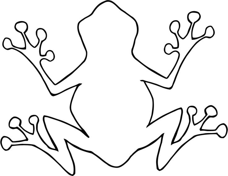 Tree frog outline clipart panda