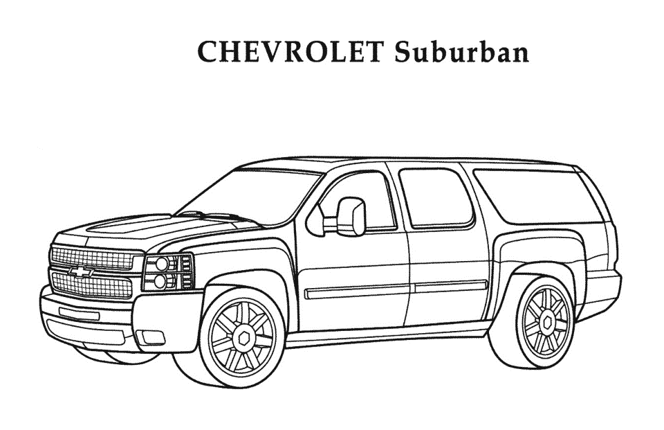 Chevrolet coloring pages to download and print for free