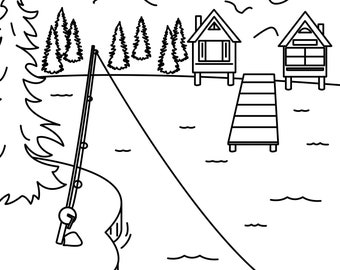 Lake tahoe usa coloring page download now