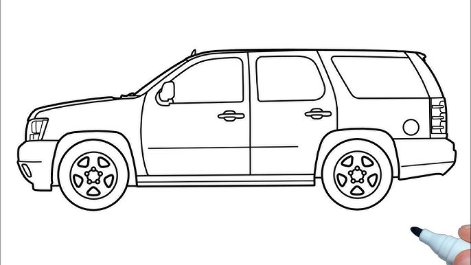 How to draw a chevrolet tahoe ðððº ððñðñðððññ chevrolet tahoe