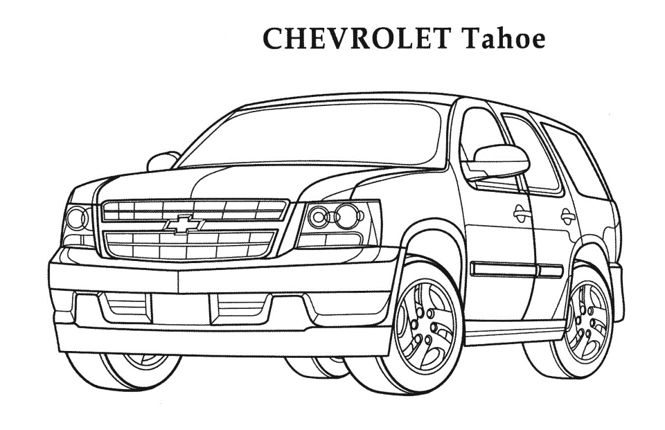Chevrolet coloring pages to download and print for free